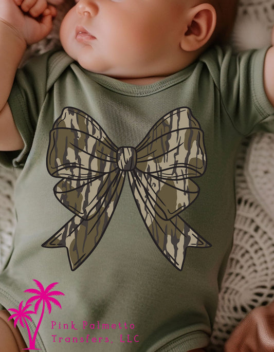 Camo Bow Onesie