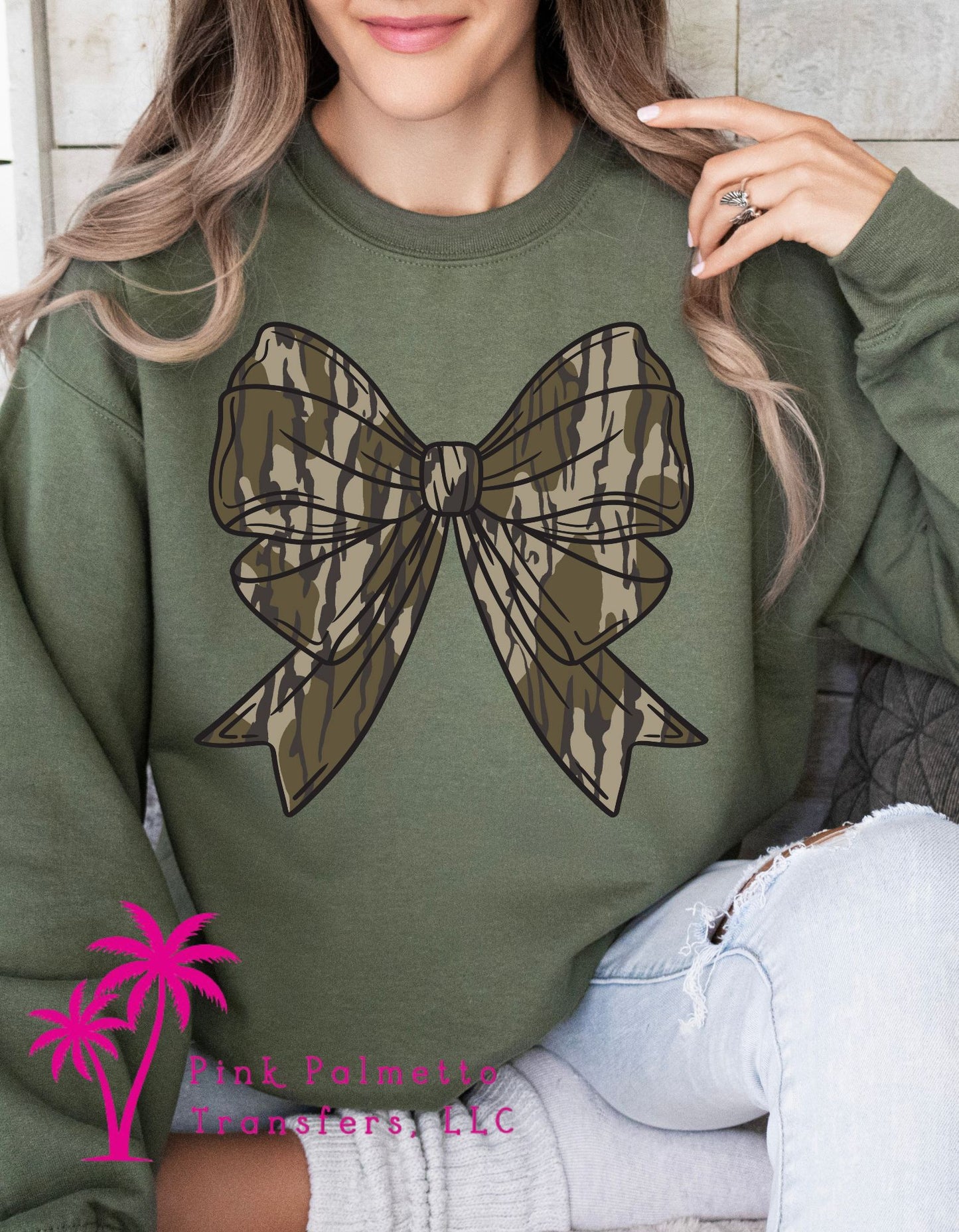 Camo Bow Sweatshirt