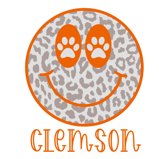 Clemson Smiley DTF Transfer