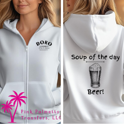 Doko Station Unisex Zip-Up Hoodie