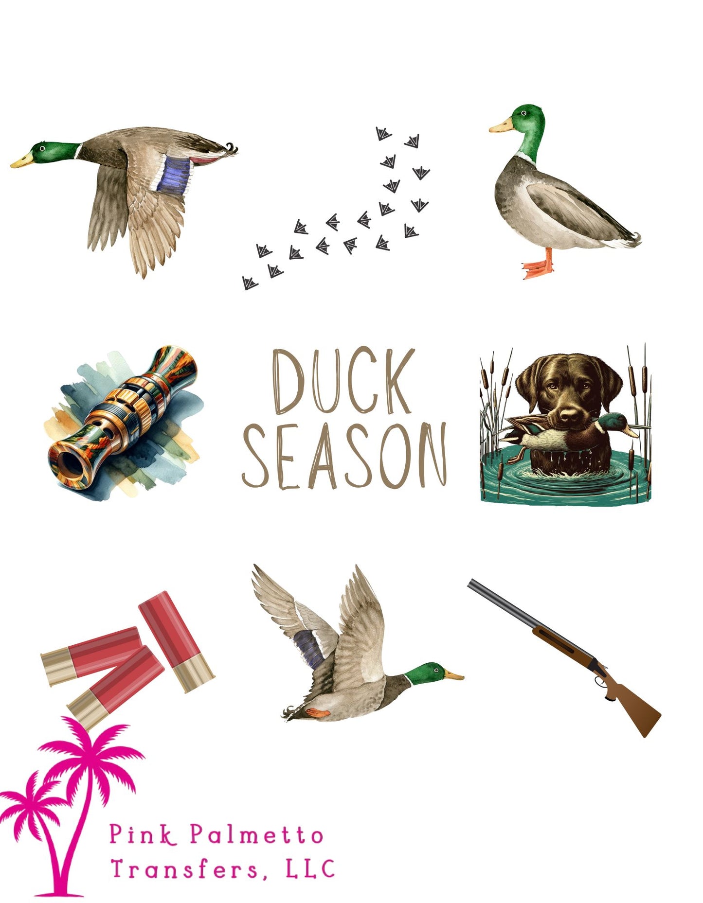 Duck Season 10" DTF Transfer