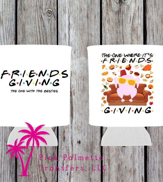 Friendsgiving Short Neoprene Koozies