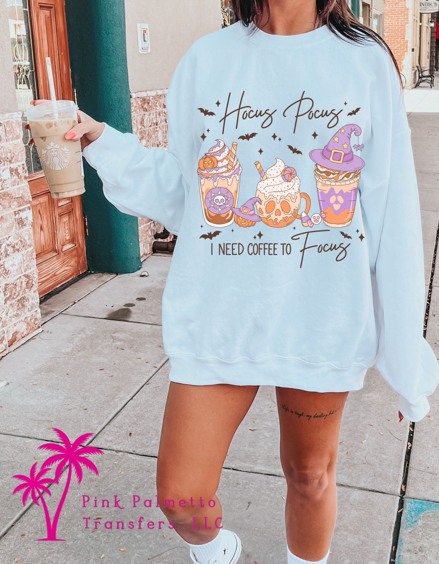 Hocus Pocus Need Coffee to Focus Sweatshirt