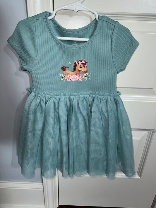 Girls Youth Horse Dress