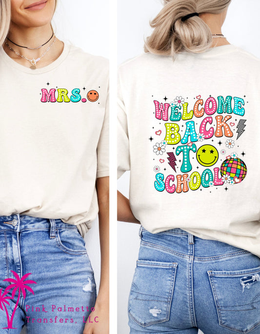 Welcome Back to School Tshirt