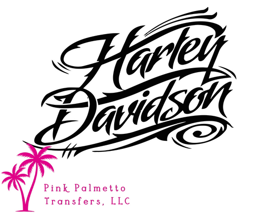 Harley Davidson Cursive 12" DTF Transfer