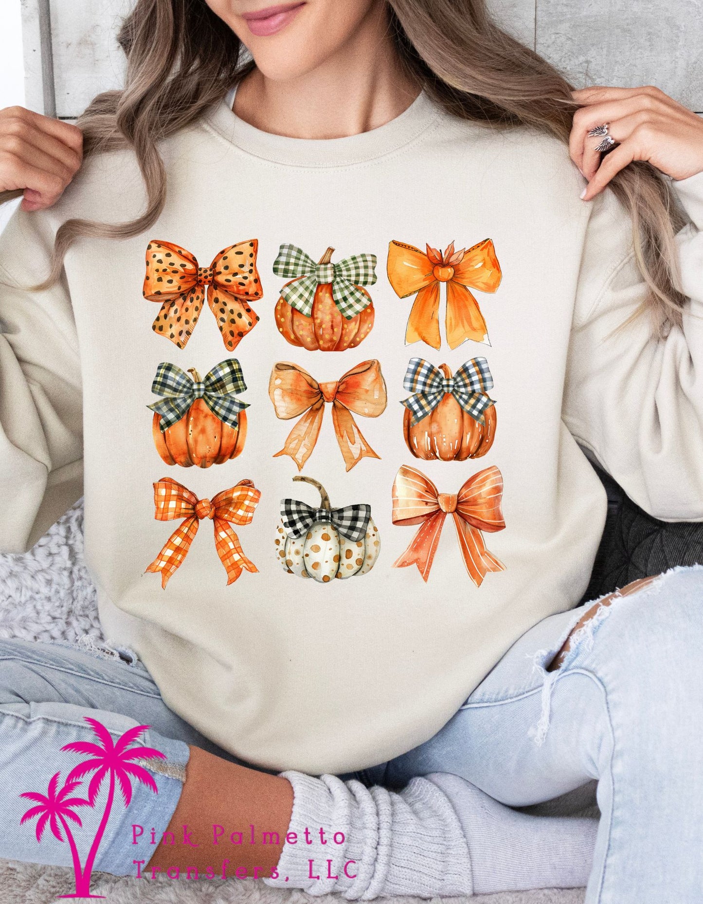 Pumpkin and Bows Sweatshirt