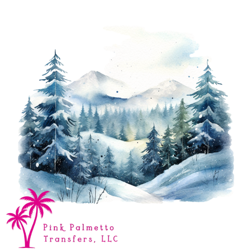 Winter Landscape 10" DTF Transfer