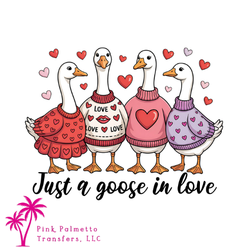 Just a Goose in Love 12" DTF Transfer
