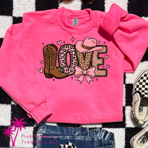 Love Cowgirl Youth Long Sleeve