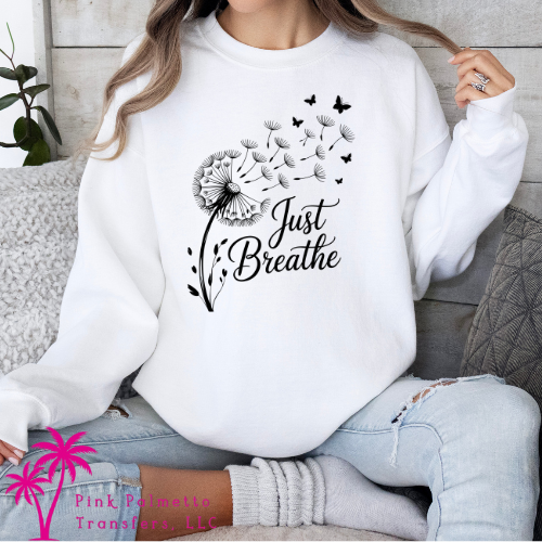 Just Breathe Dandelion Sweatshirt