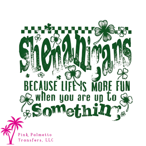Shenanigans 10" DTF Transfer