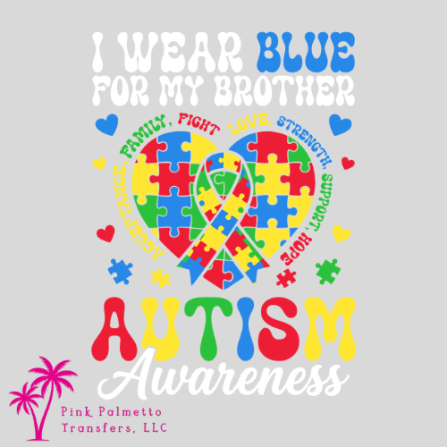 Wear Blue for Brother 10" DTF Transfer