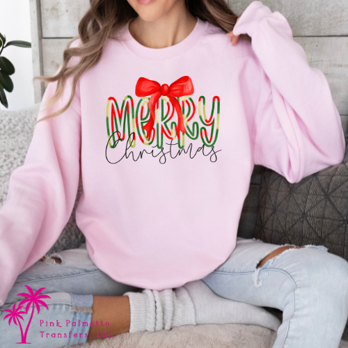 Red/Green Merry Christmas Sweatshirt