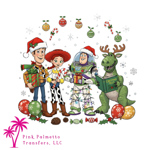 Christmas Toy Story 8" DTF Transfer