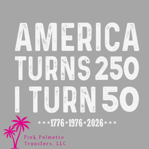 America Turns 250 12" DTF Transfer
