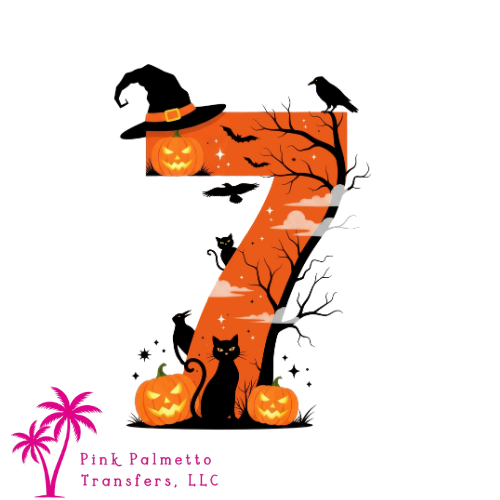7 Halloween Hat 12" DTF Transfer