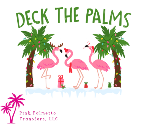 Deck the Palms 10" DTF Transfer