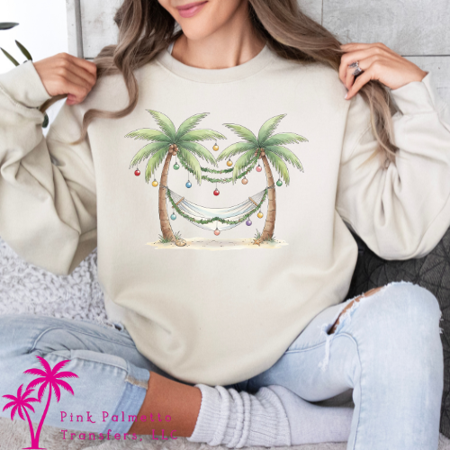 Palm Tree Christmas Sweatshirt