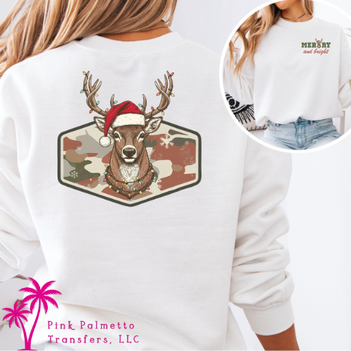 Merry & Bright Deer Unisex Tshirt