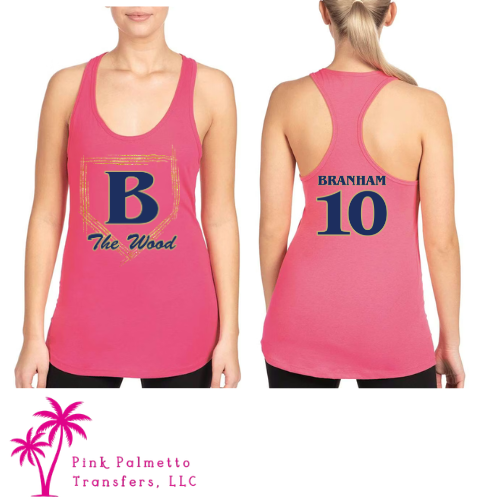 Custom Blythewood Bombers Dry Fit Racerback Tank