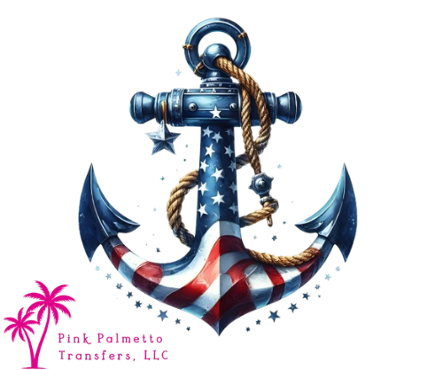 American Anchor 4" DTF Transfer