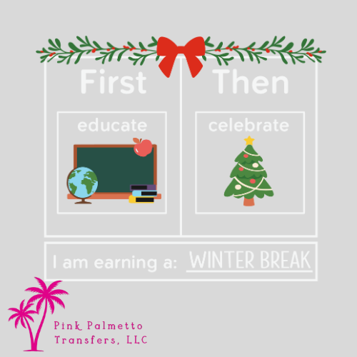 Custom Earning a Winter Break 10" DTF Transfer