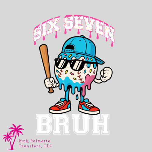 Six Seven Baseball 10" DTF Transfer