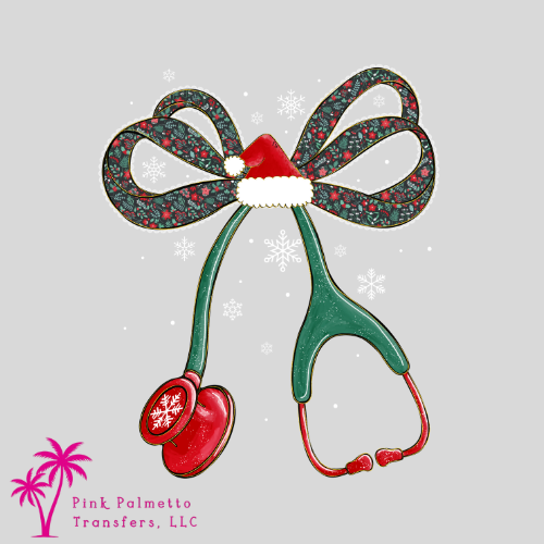 Christmas Stethoscope 12" DTF Transfer