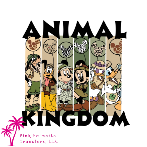 Animal Kingdom 8" DTF Transfer