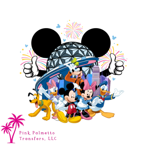 Mickey Epcot 8" DTF Transfer