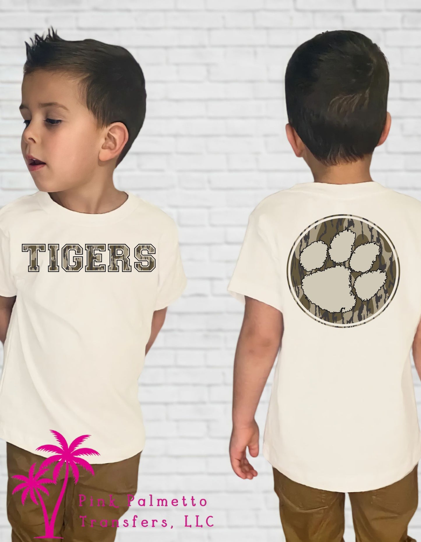 Camo Tigers Kids Tshirt