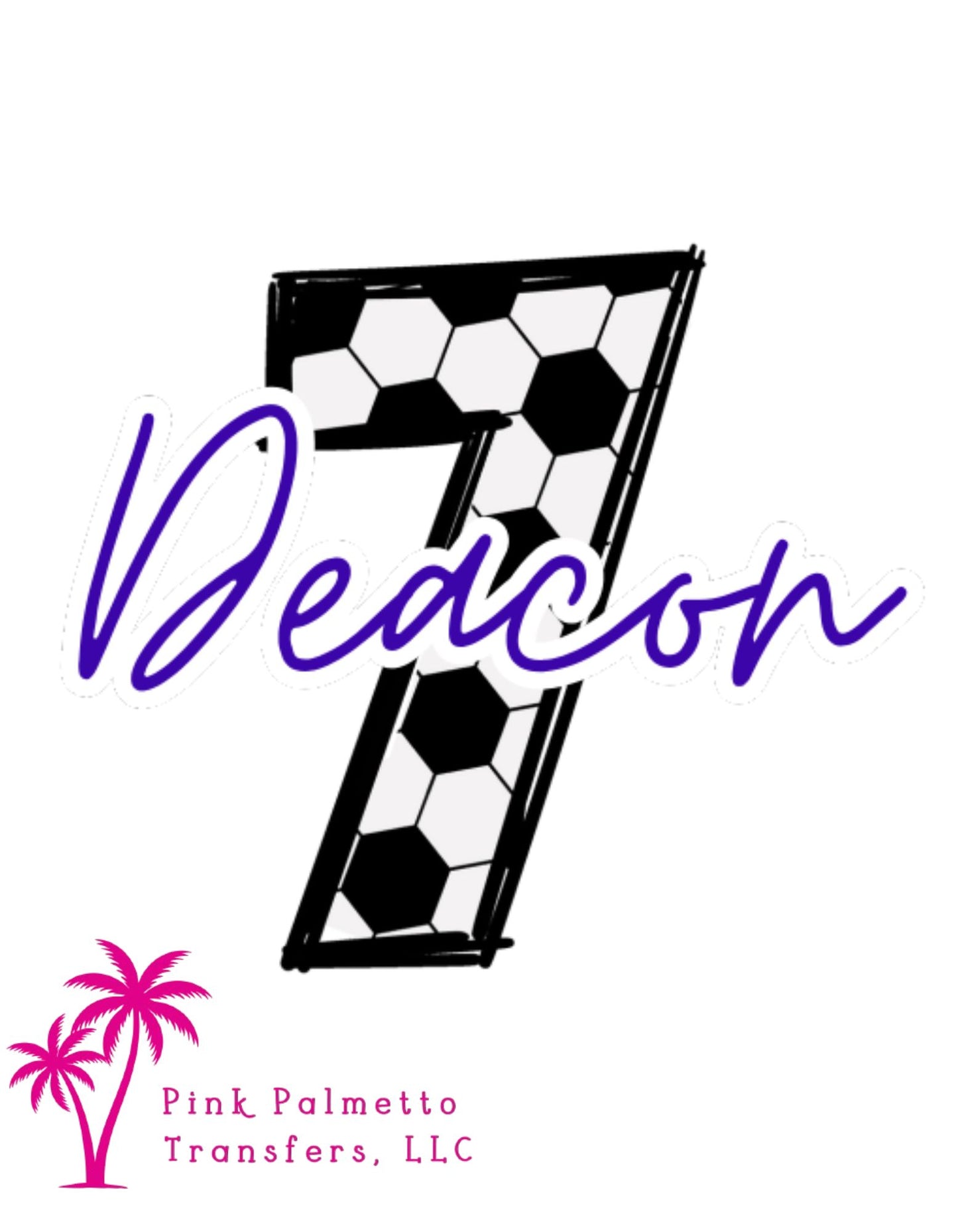 Custom Soccer 12" DTF Transfer