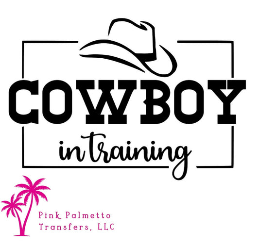 Cowboy in Training 8" DTF Transfer
