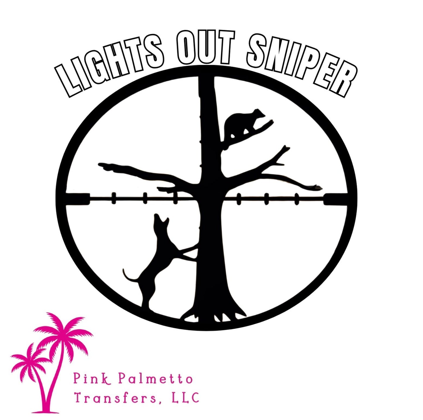 Lights Out Sniper Black 12" DTF Transfer