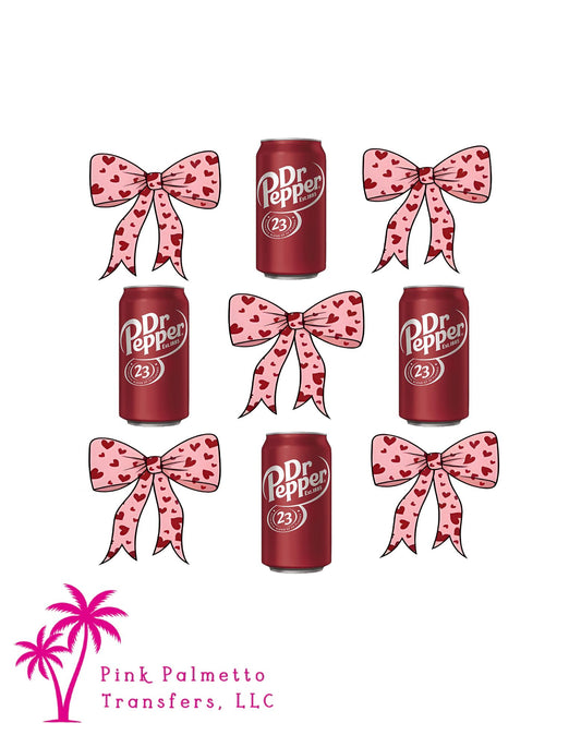 Valentine Dr. Pepper 10" DTF Transfer