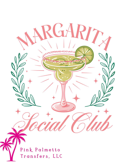 Margarita Social Club 12" DTF Transfer