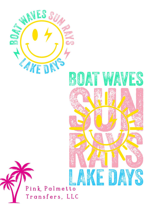 Boat Waves Bundle 4" and 12" DTF Transfers