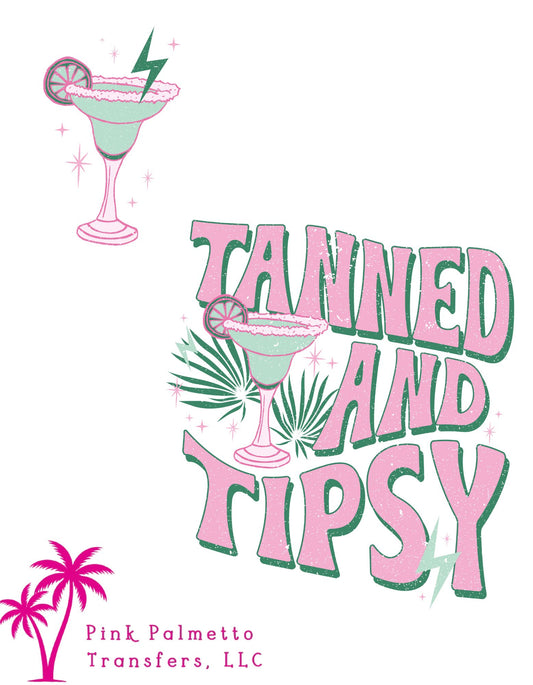 Tanned and Tipsy Bundle 4.5" and 12" DTF Transfers