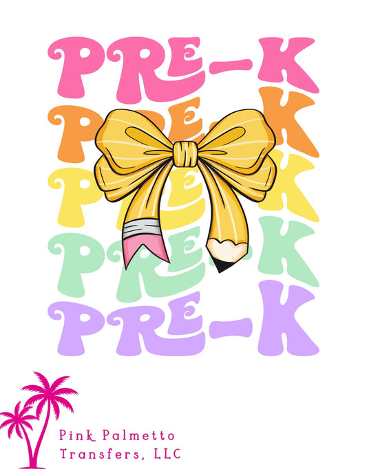 Pre-K 8" DTF Transfer