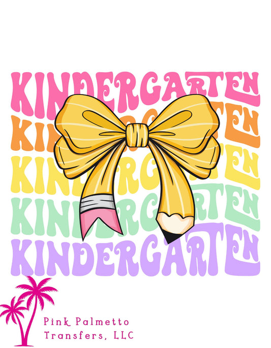 Kindergarten 8" DTF Transfer