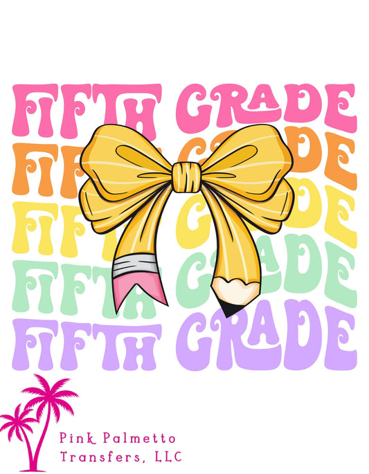 Fifth Grade 10" DTF Transfer