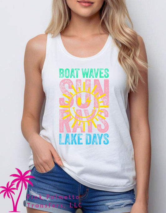 Lake Days Racerback Tank