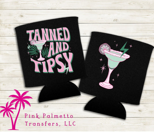 Tanned and Tipsy Short Koozie