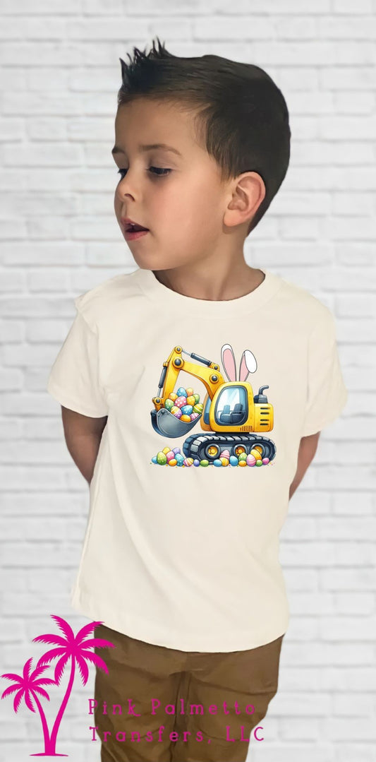 Easter Bulldozer Youth Tshirt
