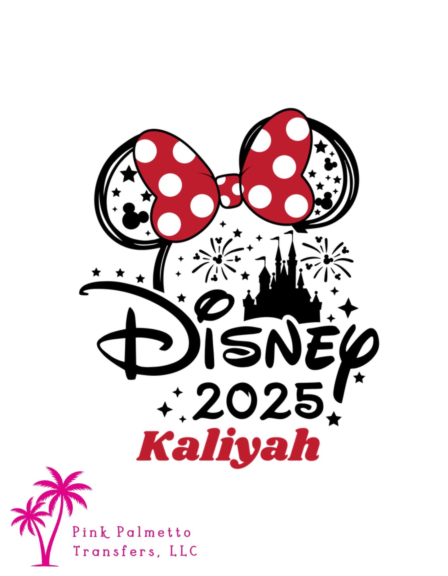 Disney Kaliyah Name 8" DTF Transfer