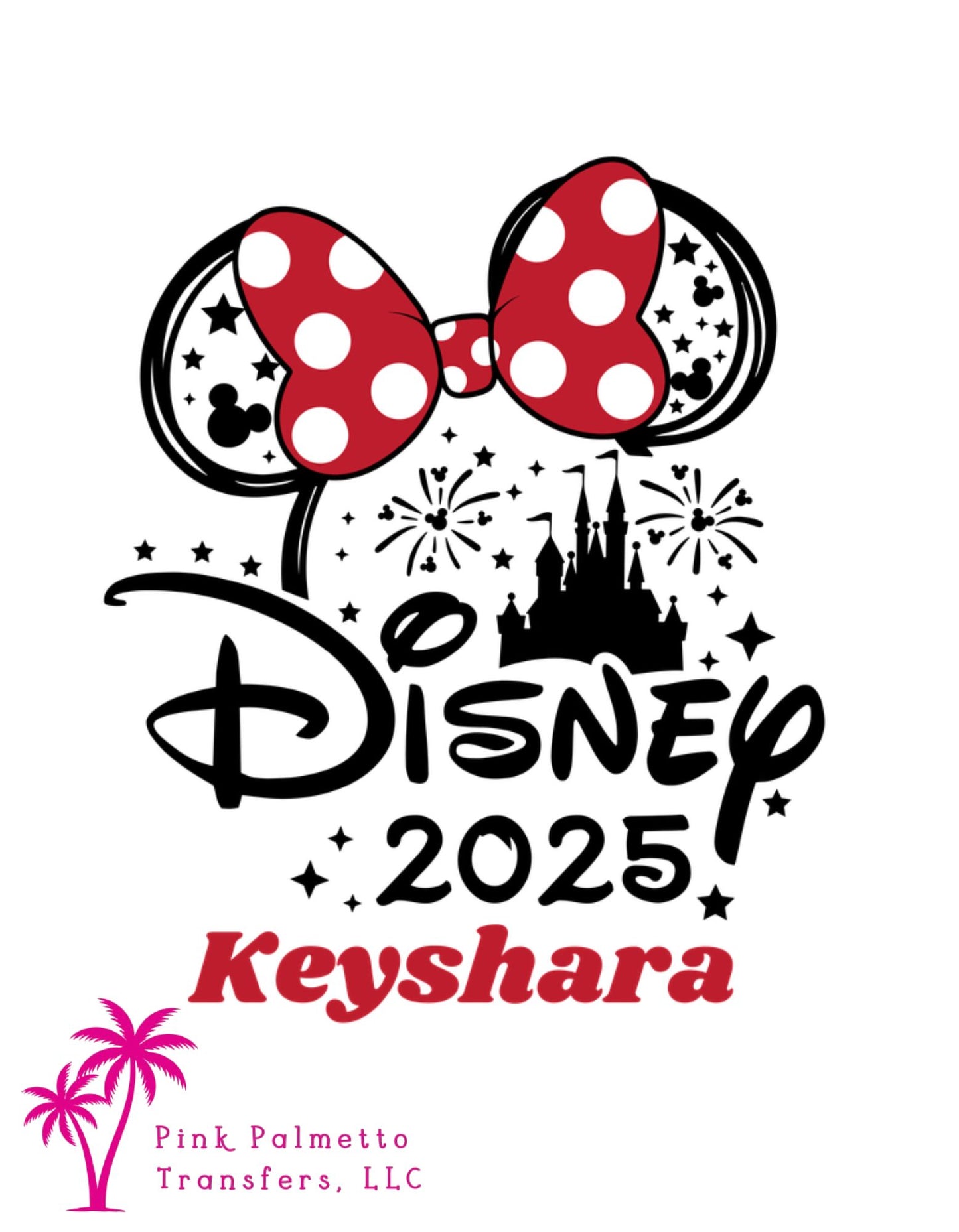 Disney Keyshara Name 10" DTF Transfer