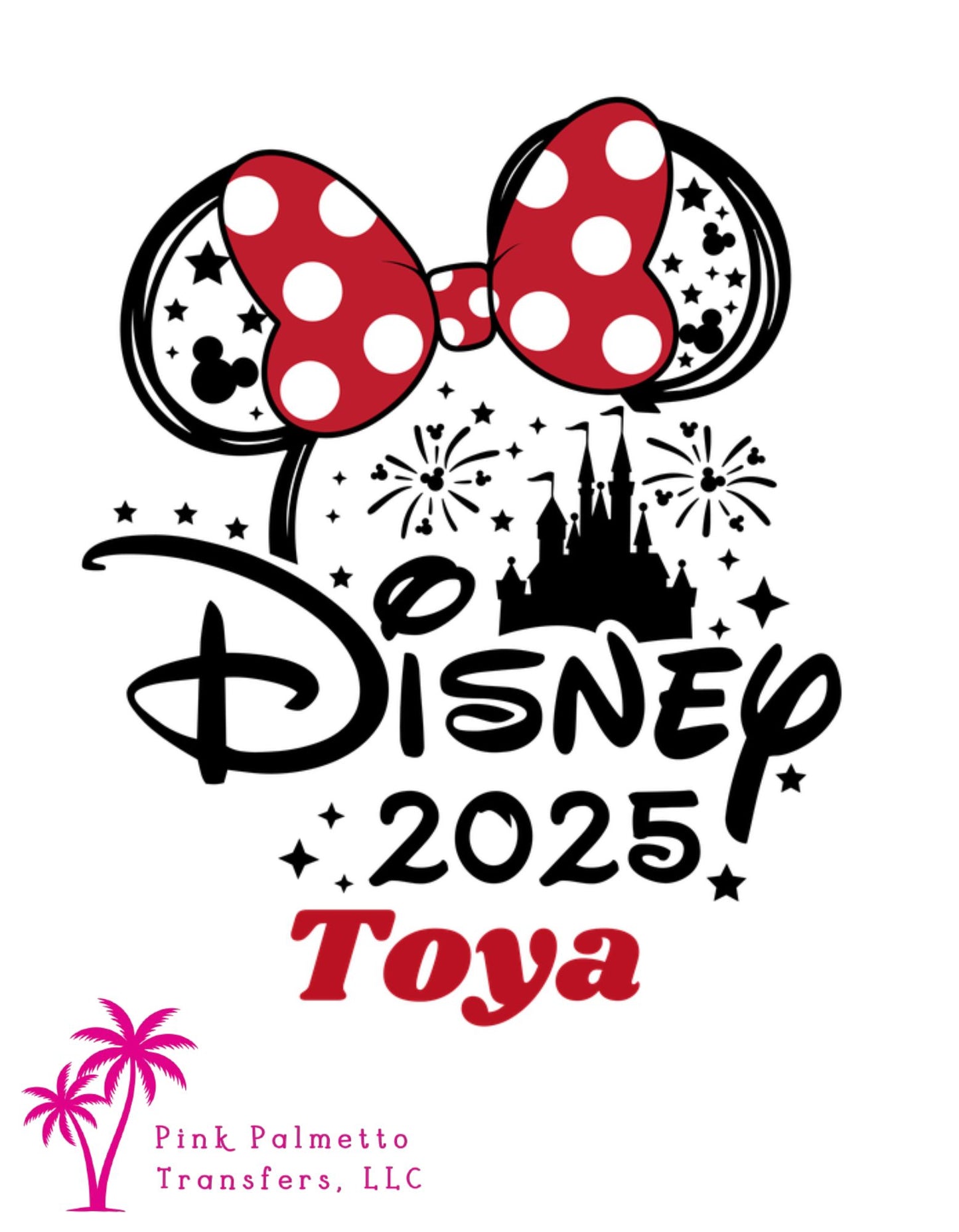 Disney Toya Name 10" DTF Transfer