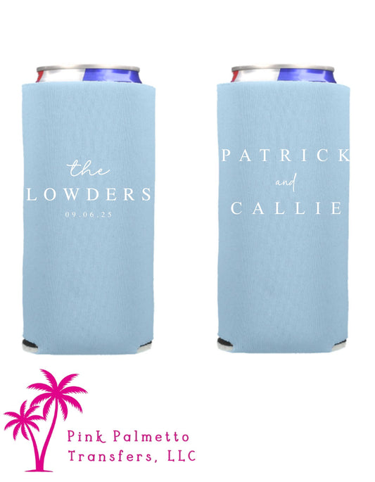 The Lowders Light Blue Tall Koozie