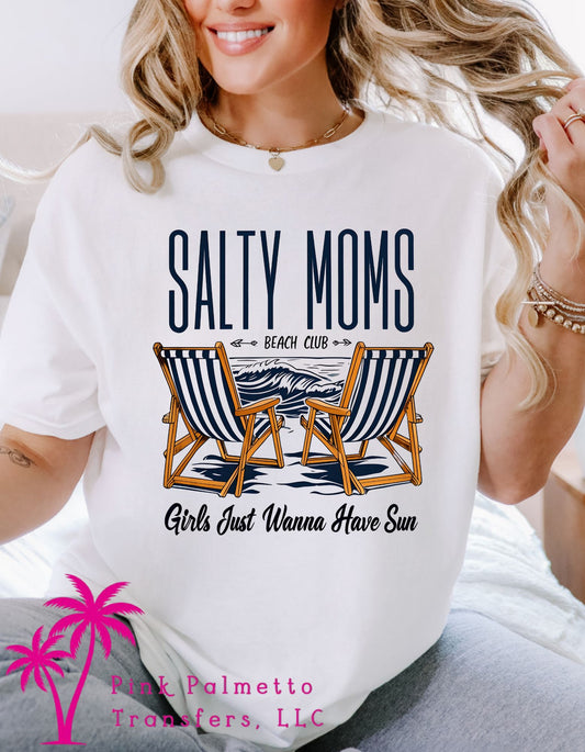 Salty Moms Beach Club Tshirt